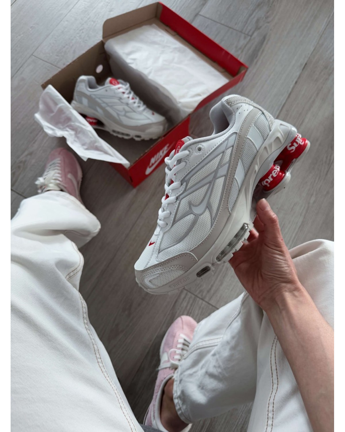 Nike Supreme x Shox Ride 2 'White'