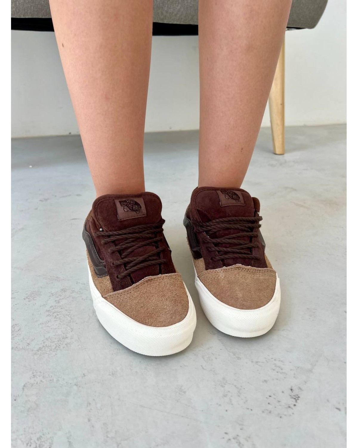 Vans KNU Skool Brown Beige White
