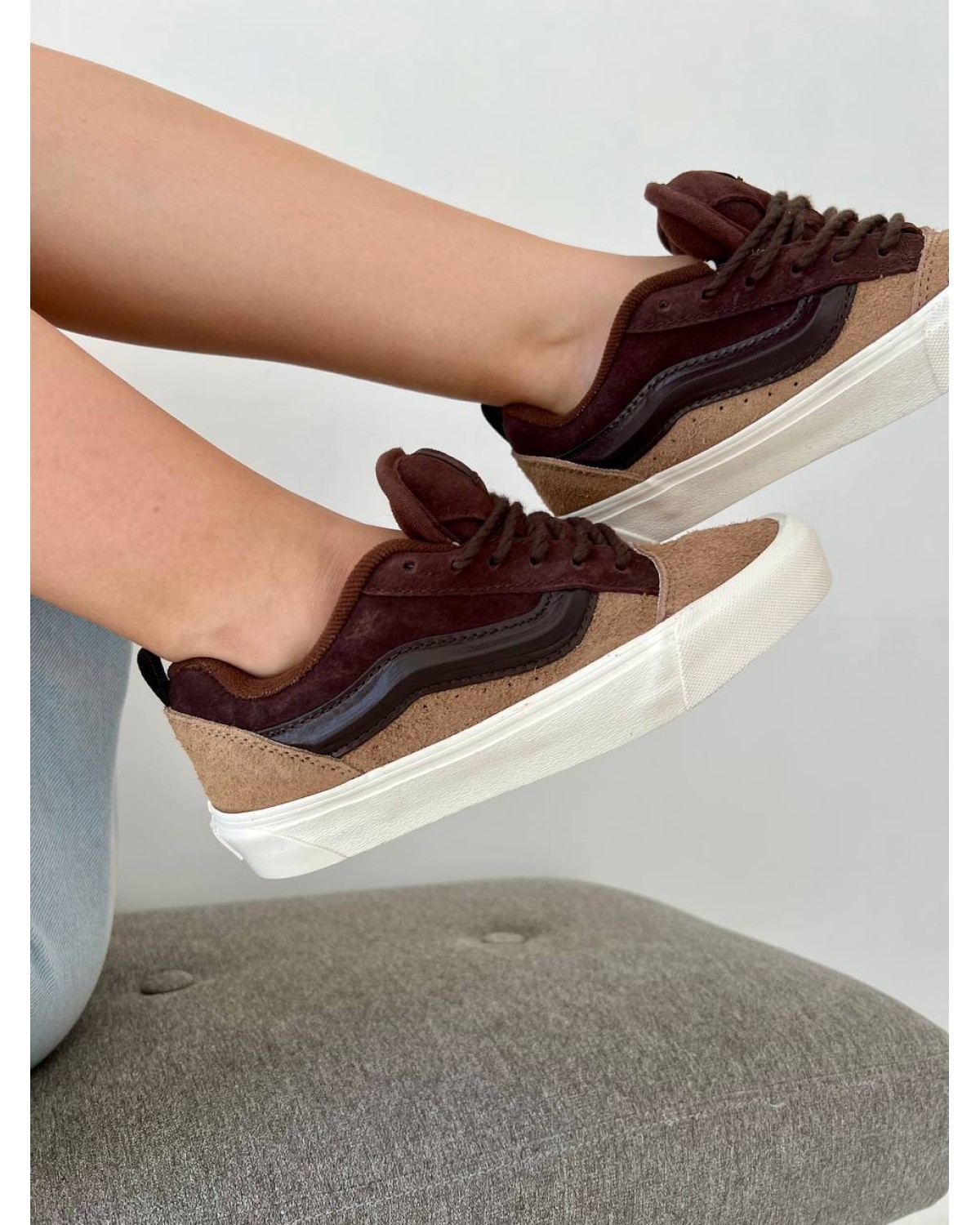 Vans KNU Skool Brown Beige White