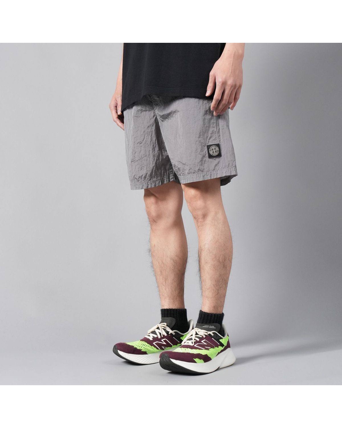 Шорти Stone Island Nylon Metal Patch Program сірі