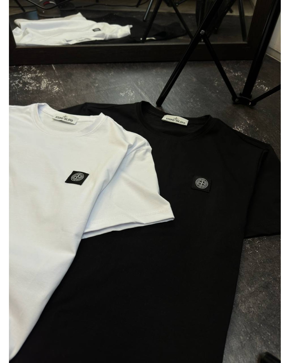 Футболка Stone Island Patch Program чорна
