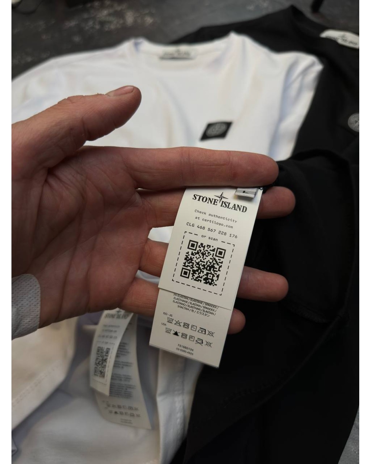 Футболка Stone Island Patch Program біла