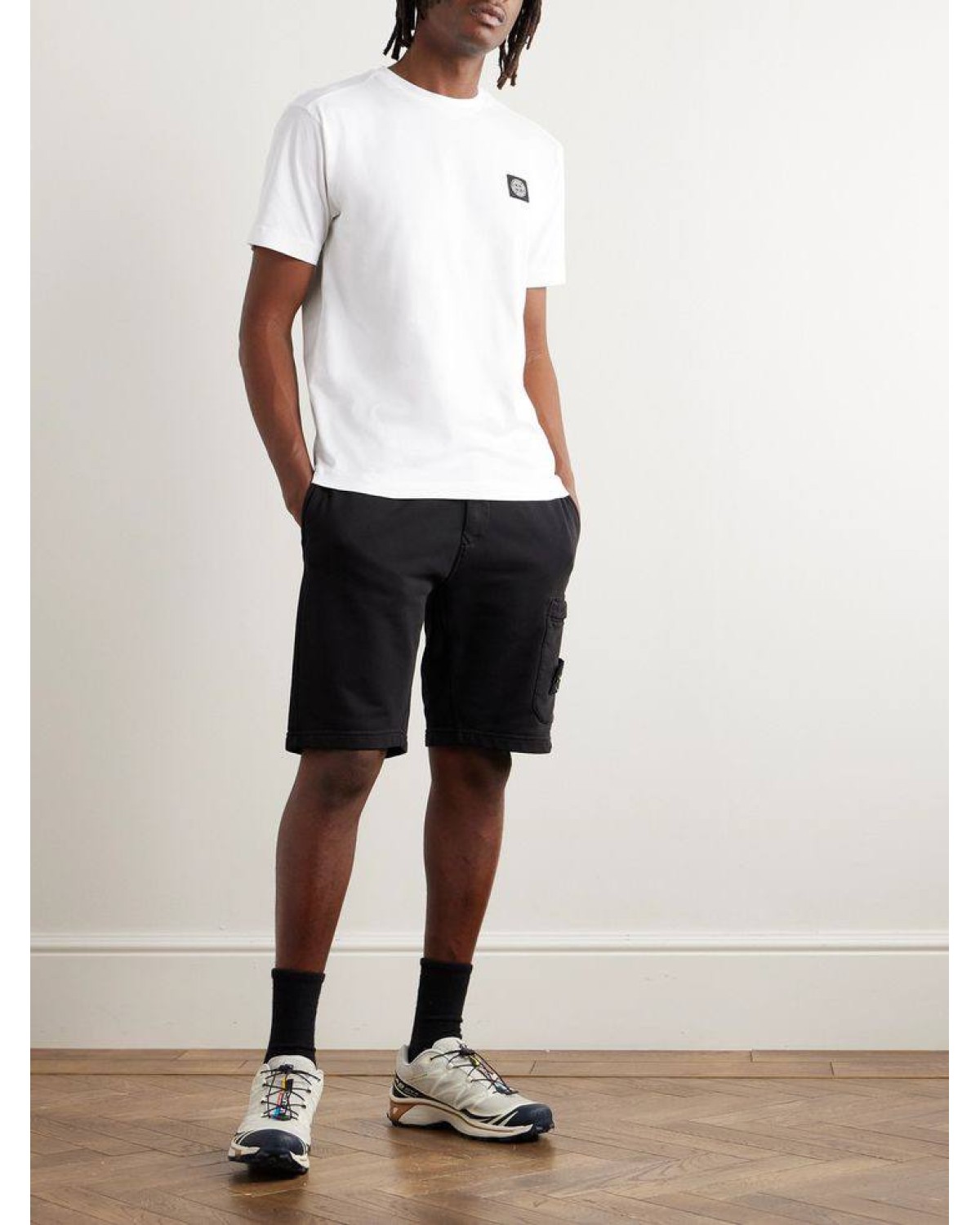 Футболка Stone Island Patch Program біла