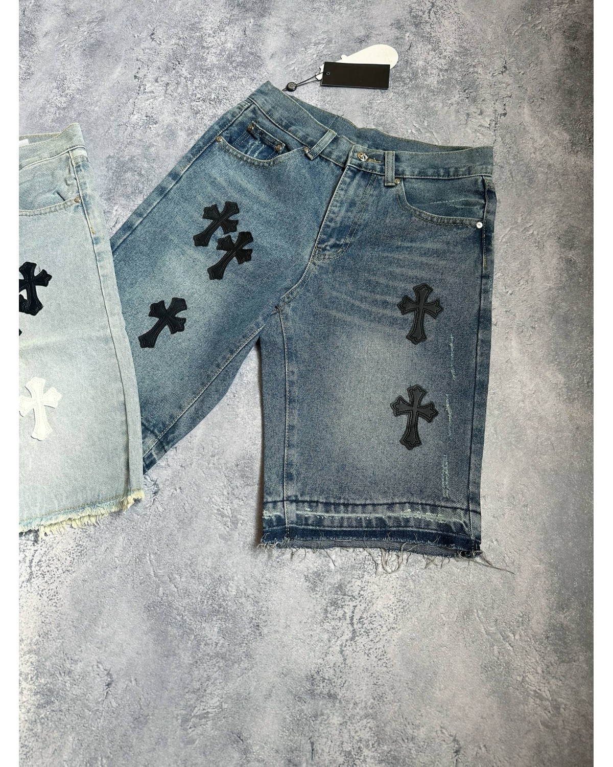 Джинсові шорти ChromeHearts Темно-сині