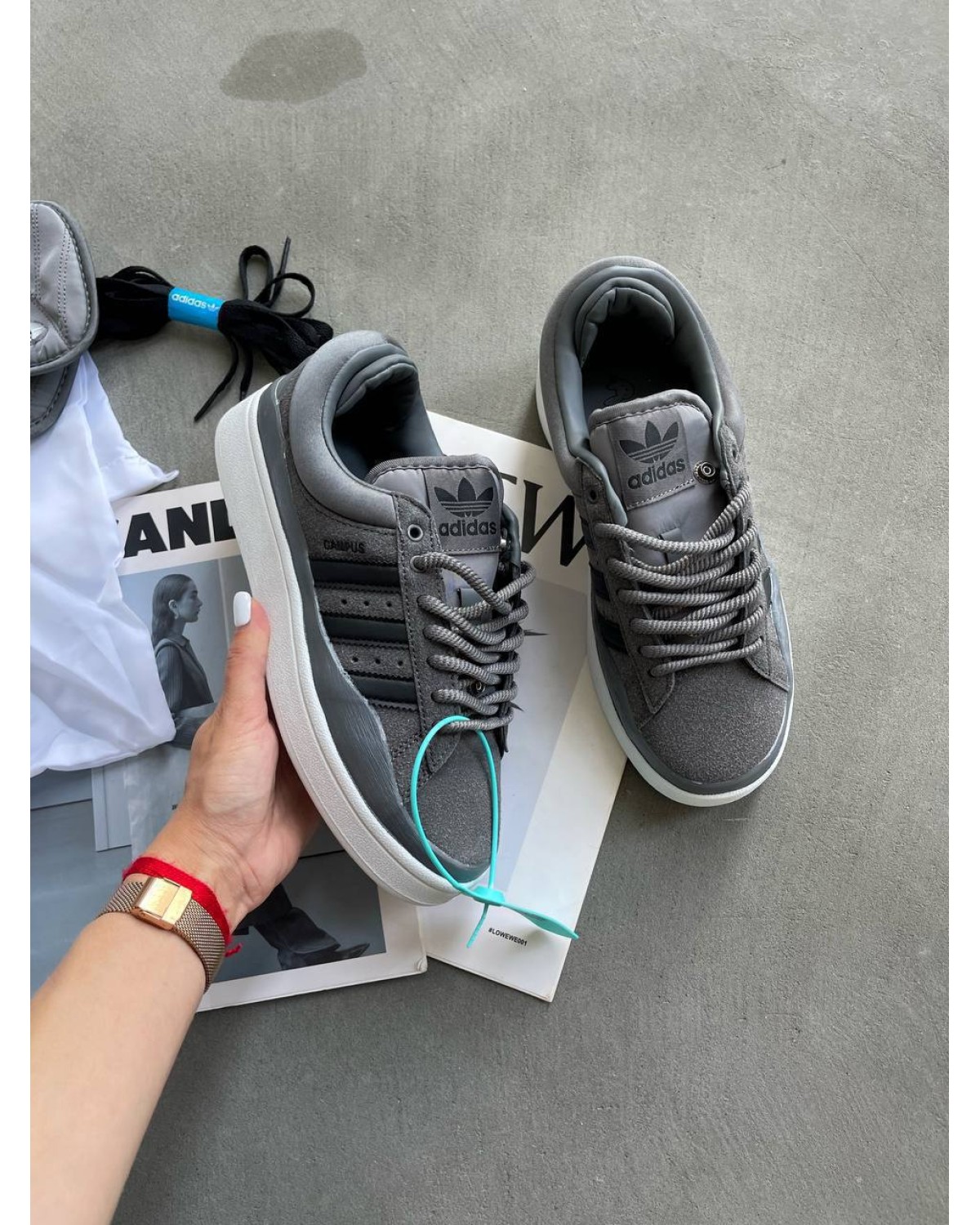 Adidas Campus x Bad Bunny Grey