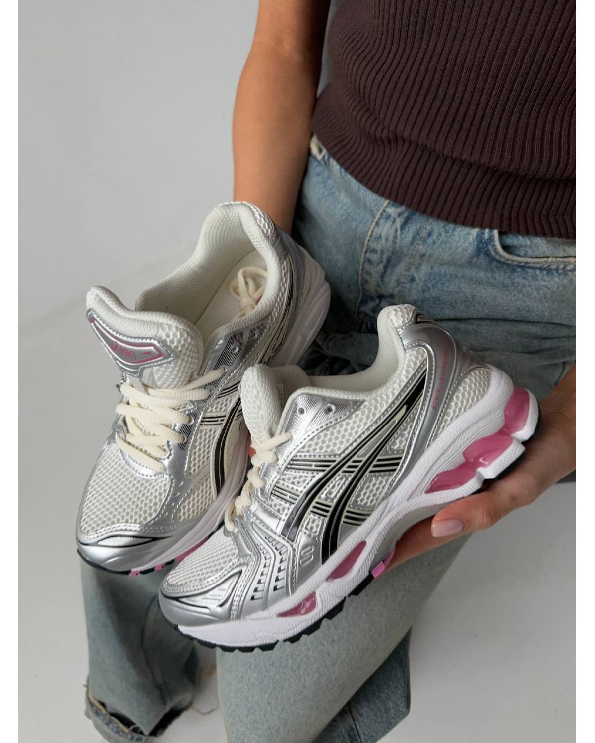 Asics Gel Kayano 14 Silver/Pink