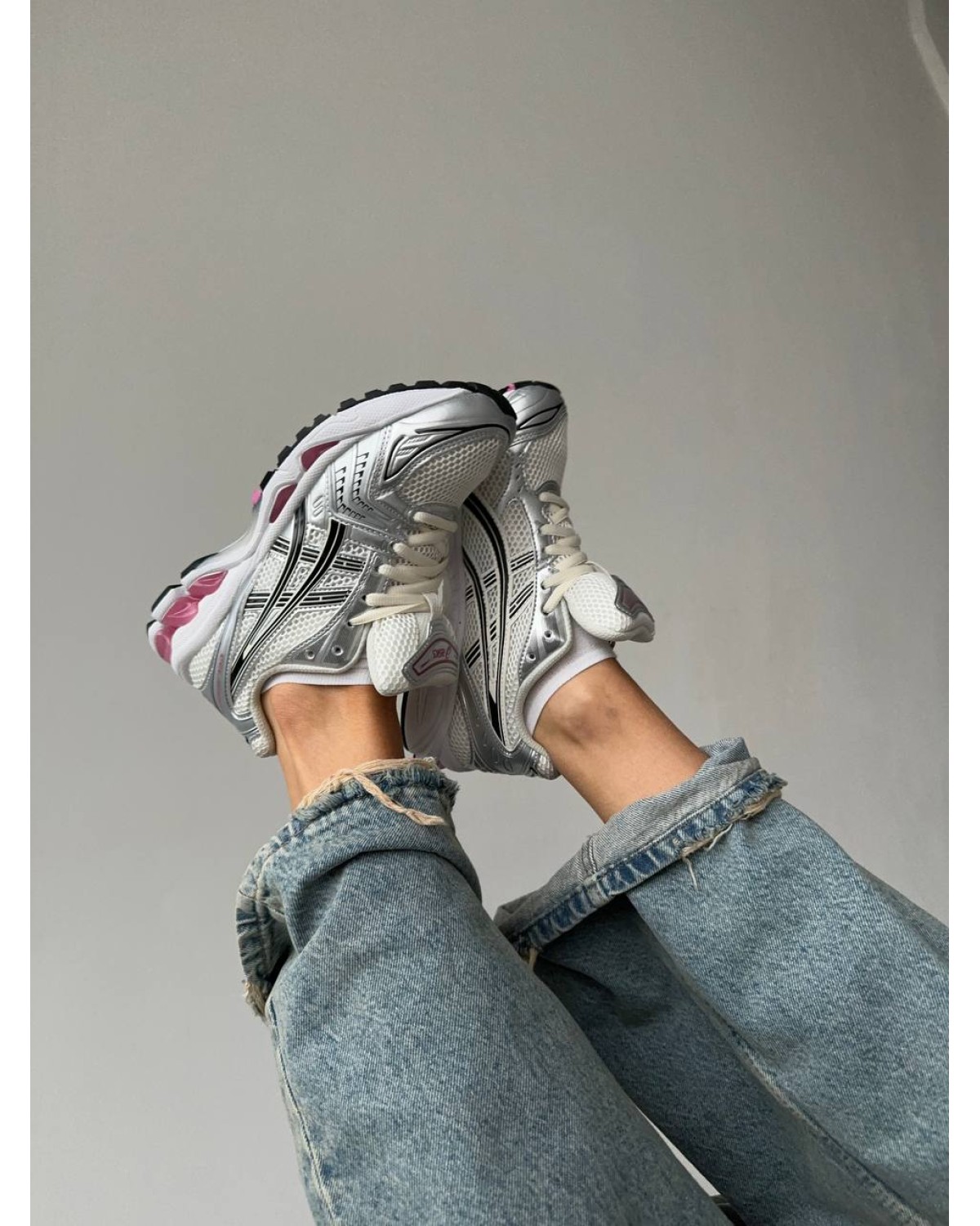 Asics Gel Kayano 14 Silver/Pink