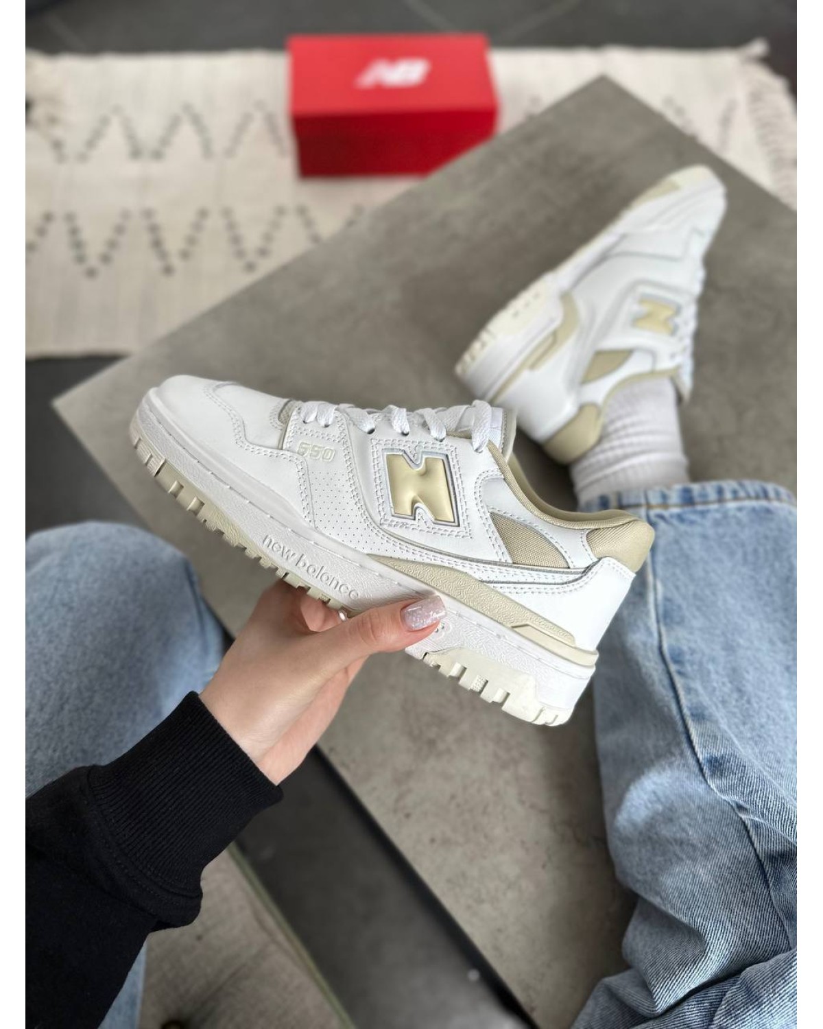 New Balance 550 Silver Birch
