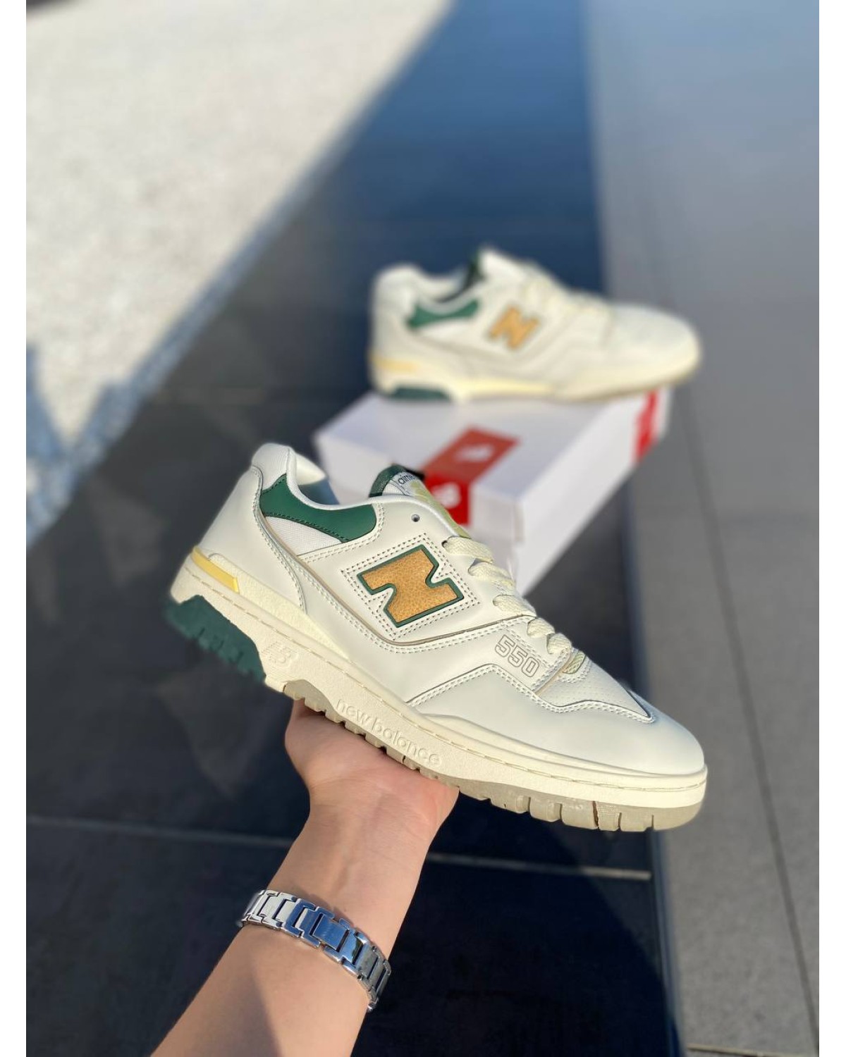 New Balance 550 Aime Leon Dore Natural Green