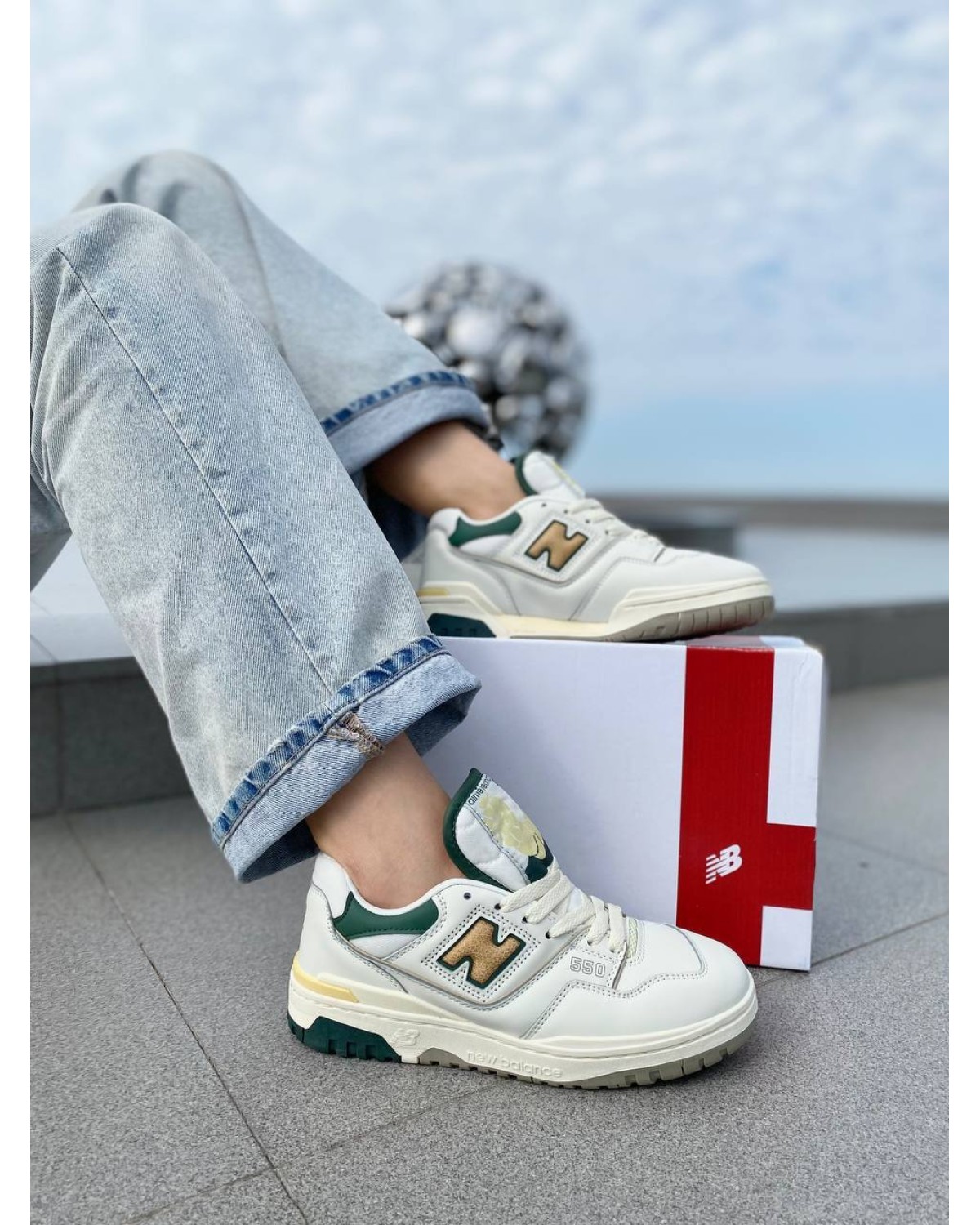 New Balance 550 Aime Leon Dore Natural Green