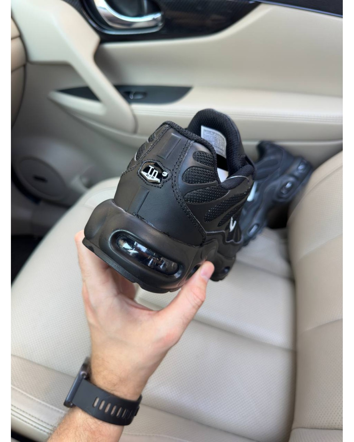 Nike Air Max TN Plus Full Black White Logo