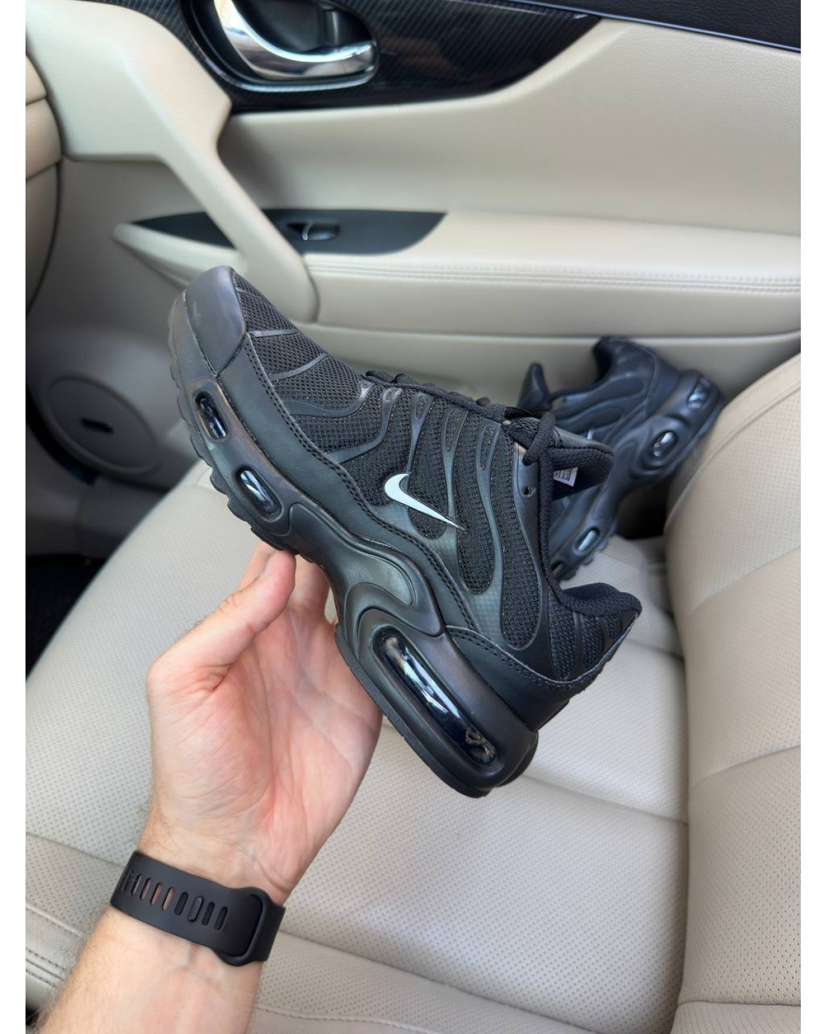 Nike Air Max TN Plus Full Black White Logo