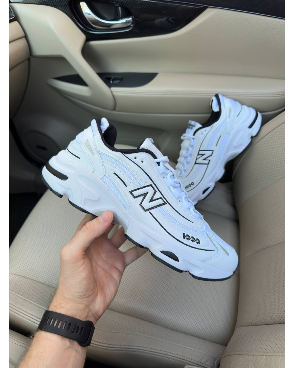 New Balance 1000 White Black