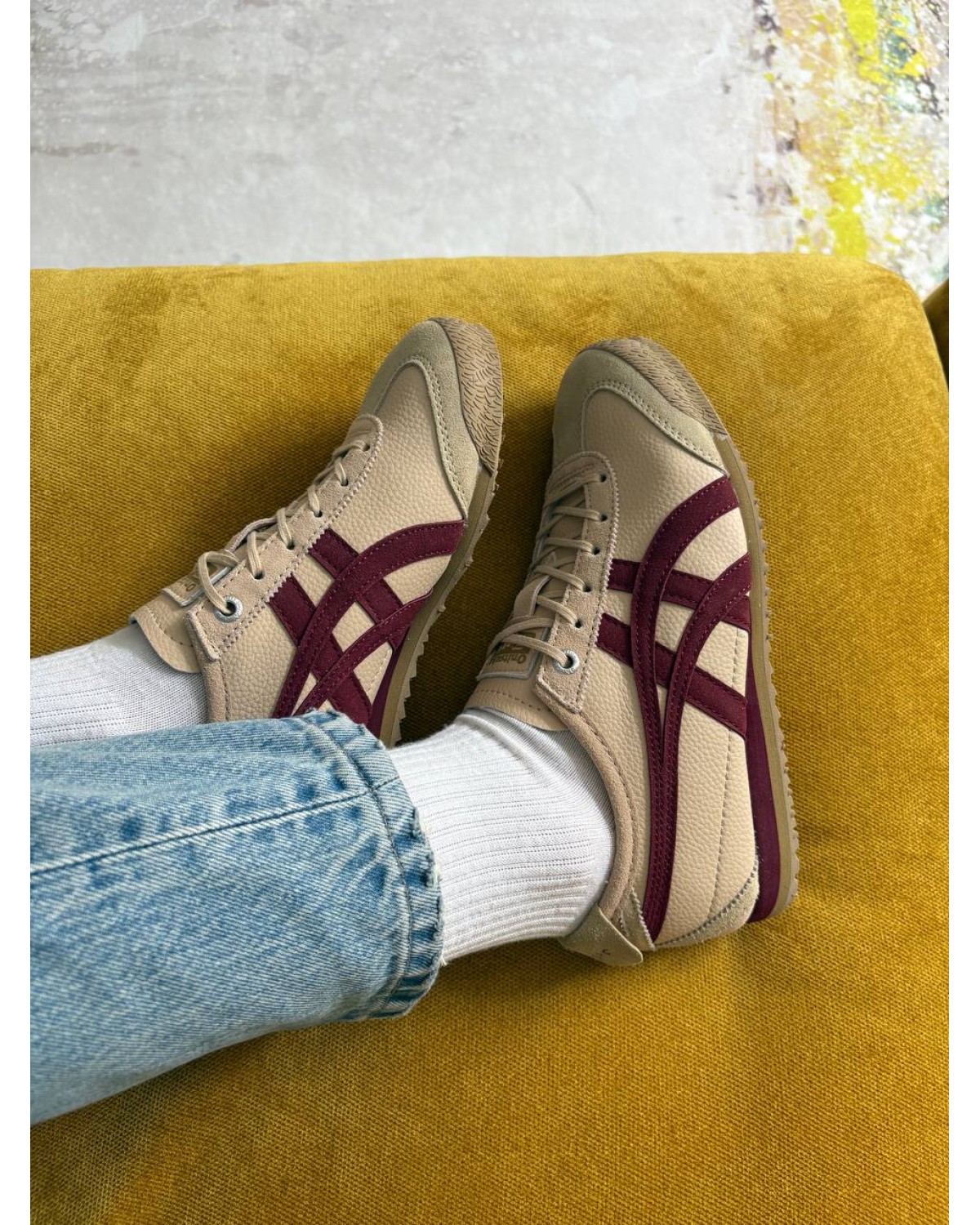 Asics Onitsuka Tiger 66 Beige Beet Juice