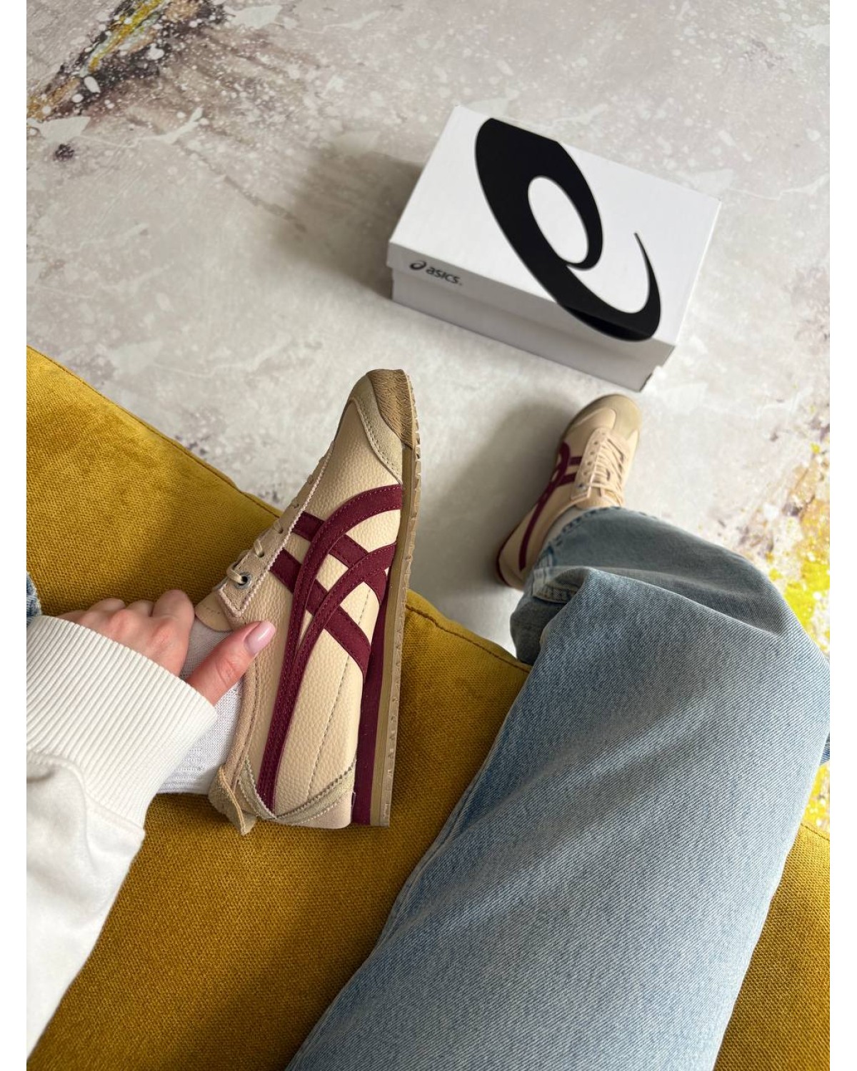 Asics Onitsuka Tiger 66 Beige Beet Juice