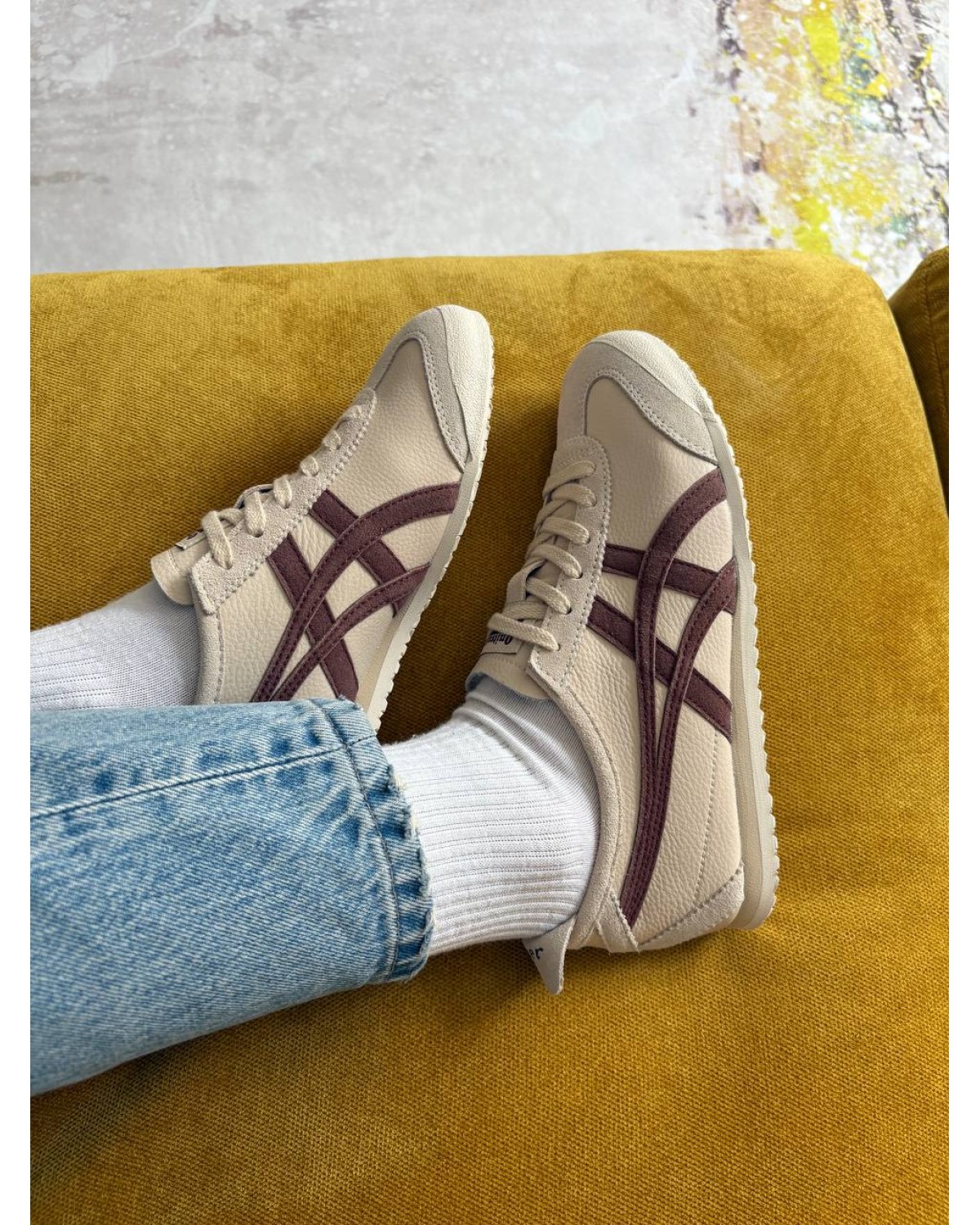 Asics Onitsuka Tiger 66  Mexico Beige Suede Brown