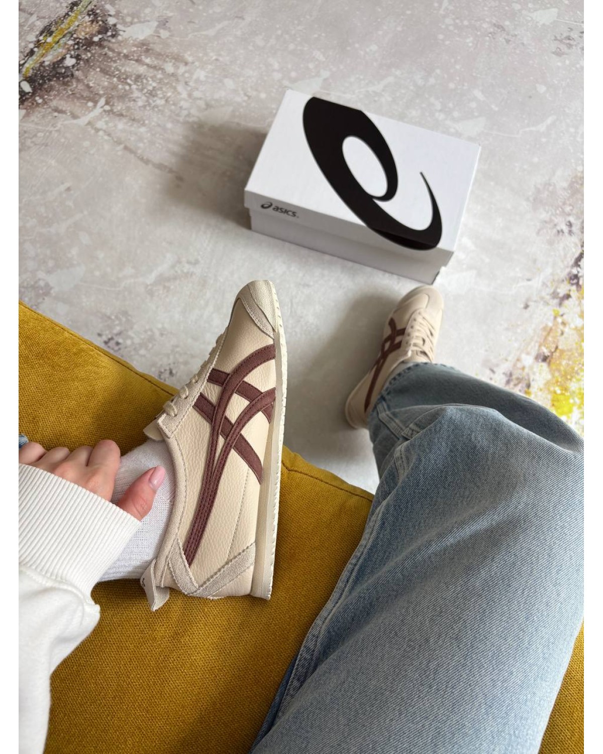 Asics Onitsuka Tiger 66  Mexico Beige Suede Brown