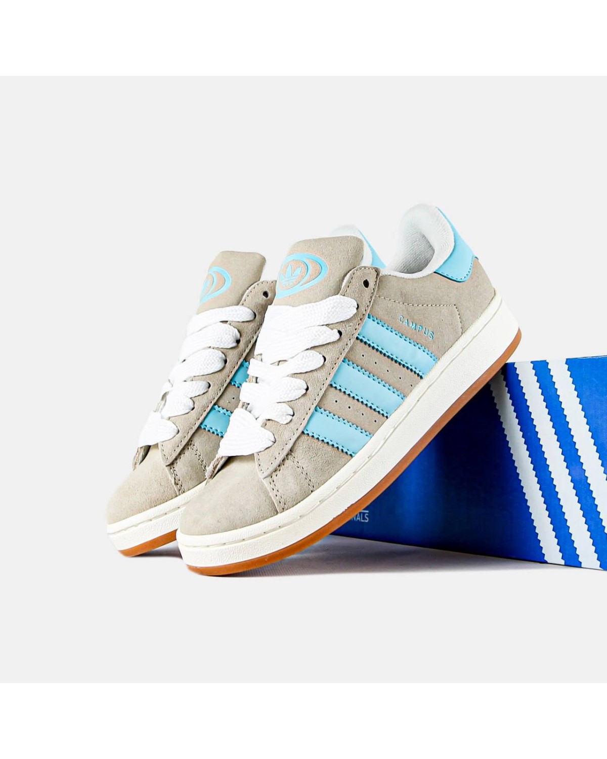 Adidas Campus 00s White Preloved  Blue