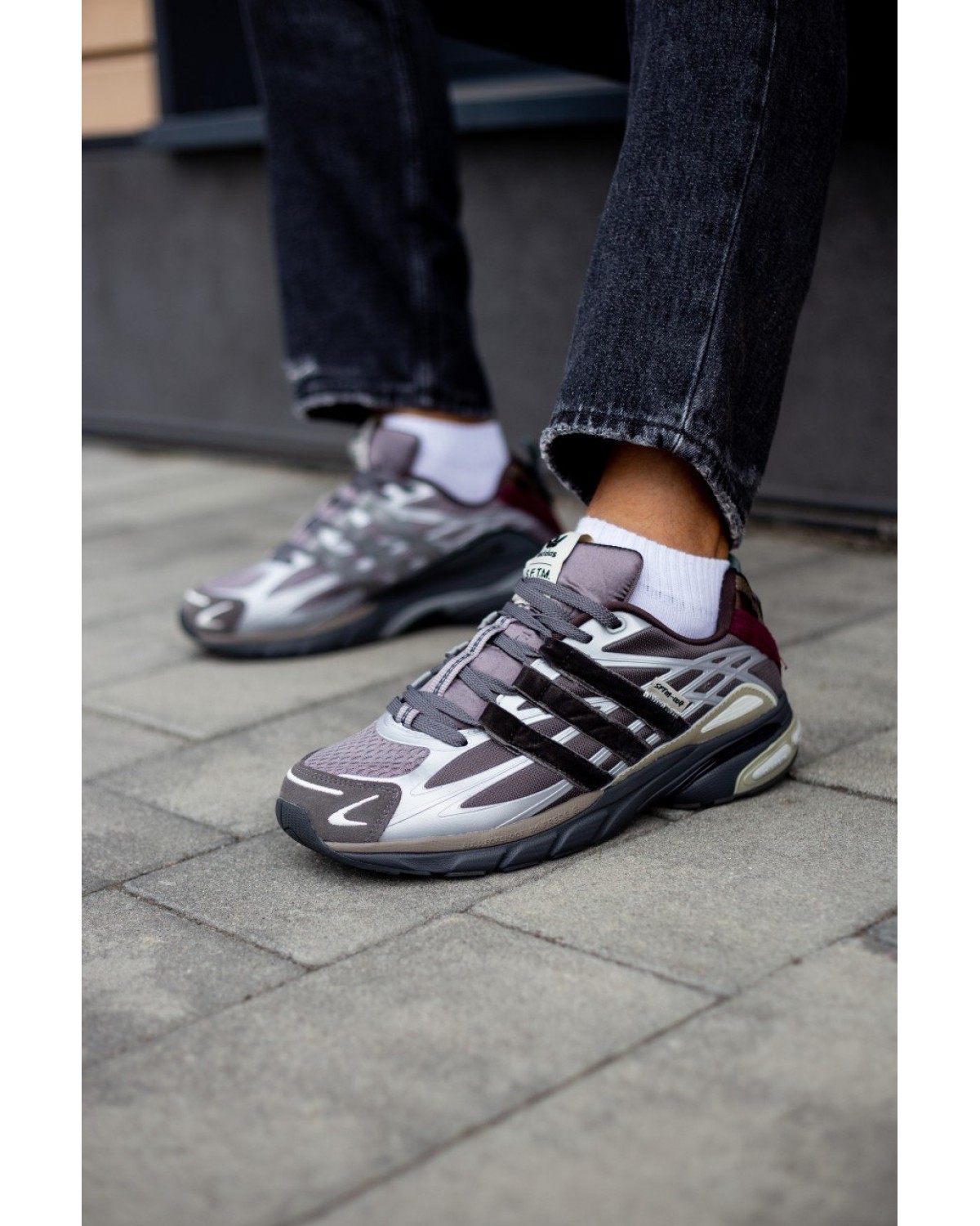 SFTM x Adidas Adistar Cushion Taupe Metallic Granite