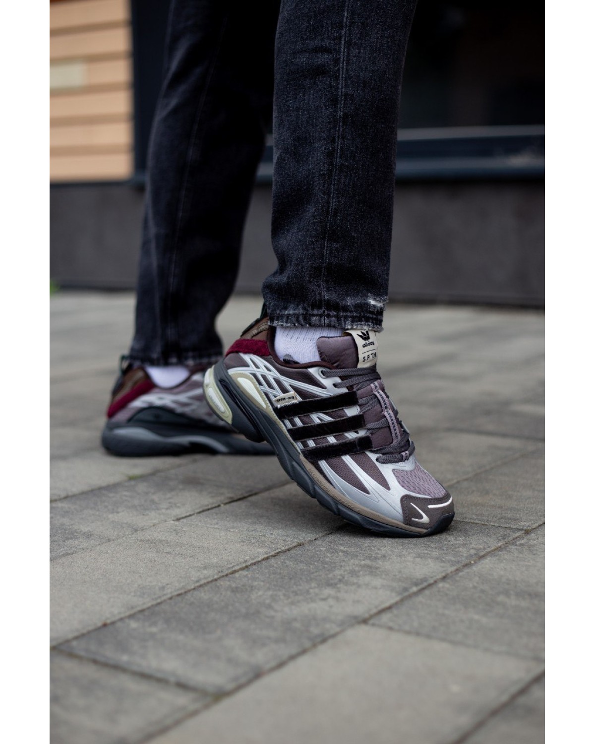 SFTM x Adidas Adistar Cushion Taupe Metallic Granite