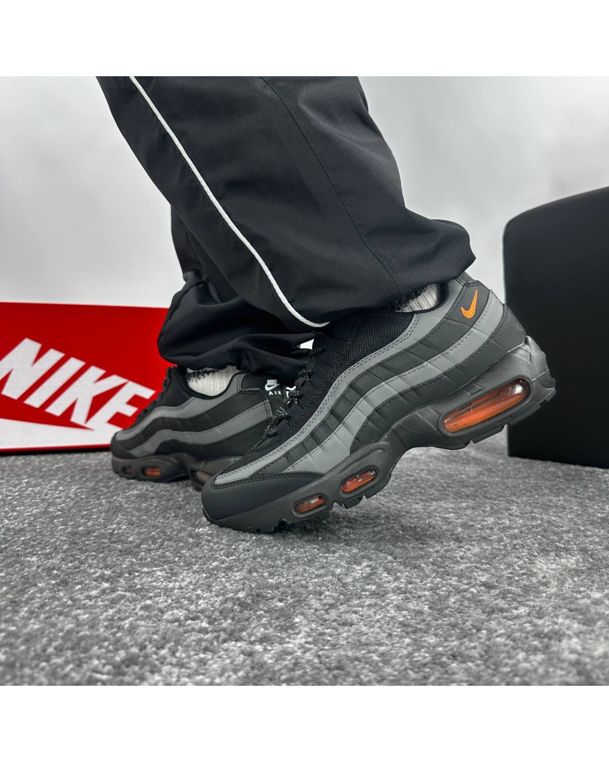 Nike Air Max 95 Black Grey Orange