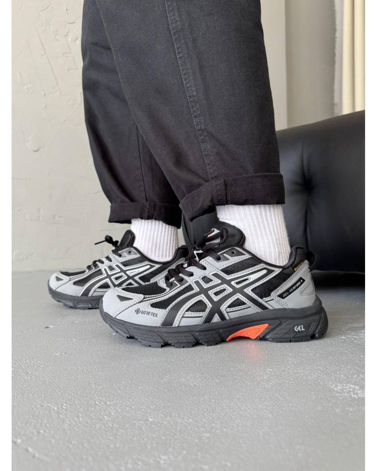 Asics Gel-Venture 6 Grey/Black Gore-Tex