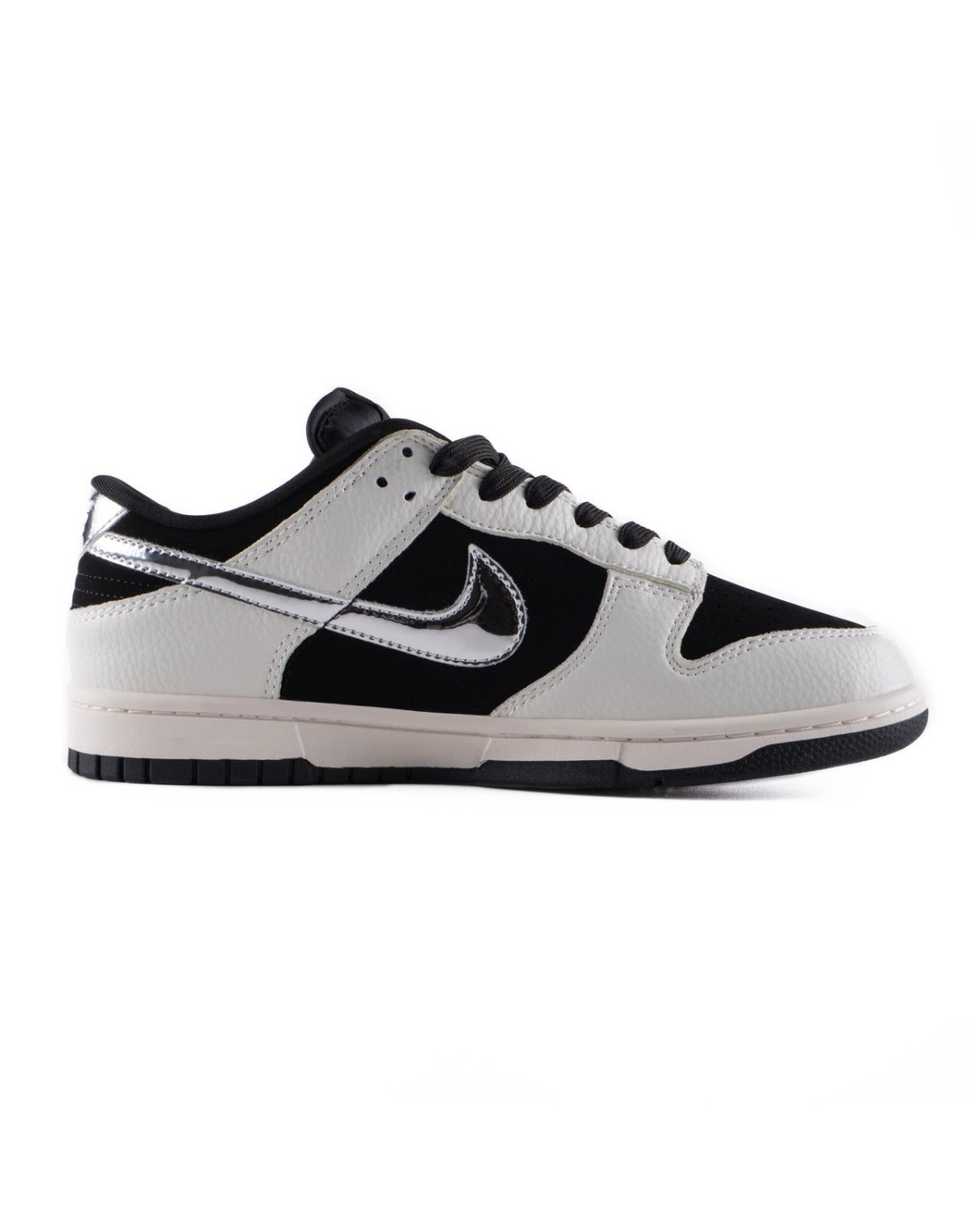 Nike SB Dunk Low x Stussy Black White Metallic
