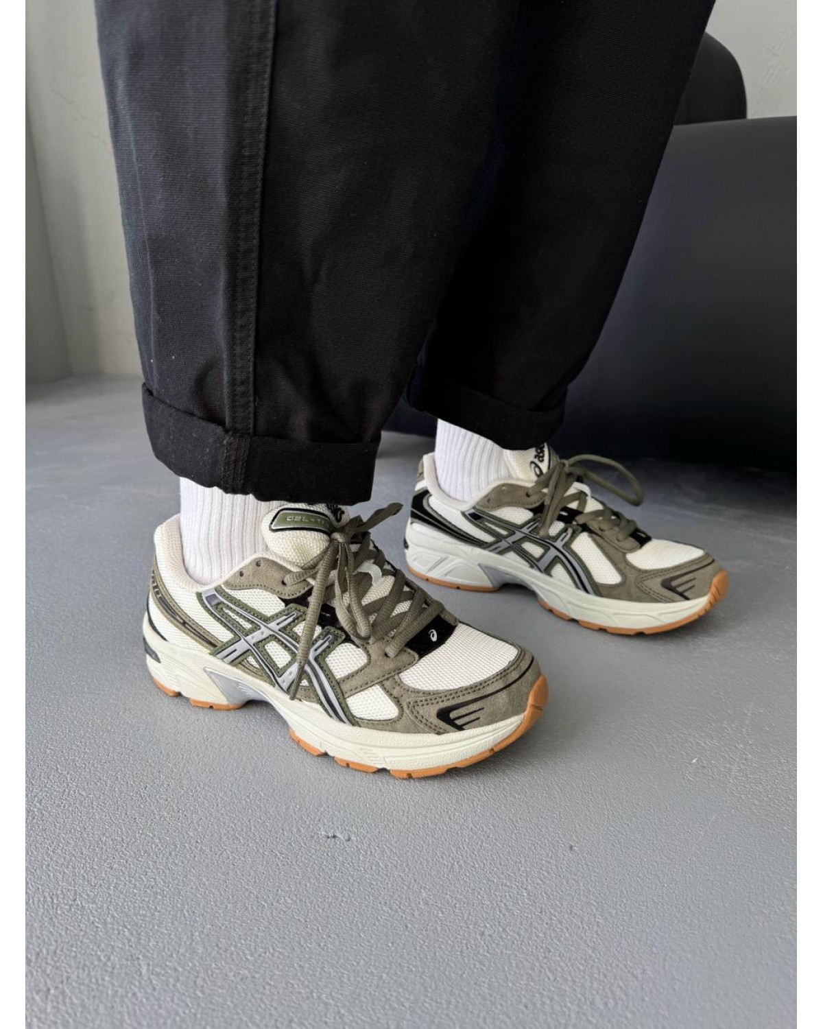 Asics Gel-1130 White/Khaki