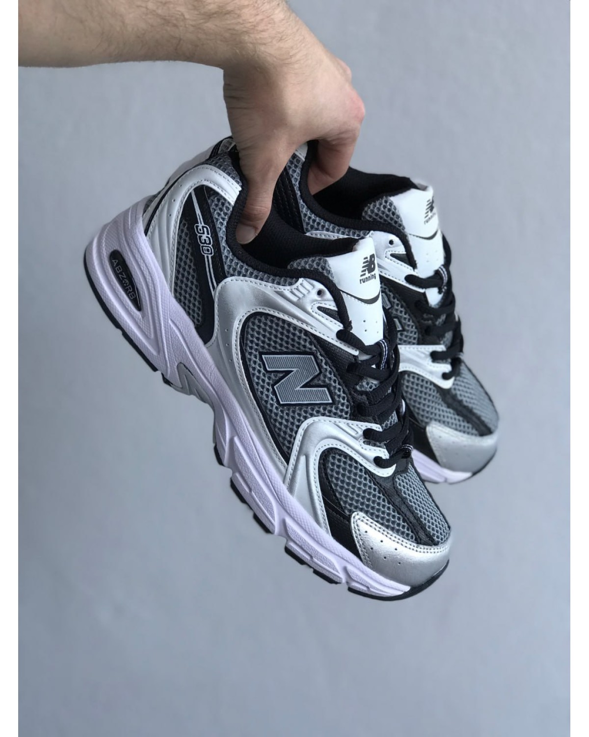 New Balance 530 White Black Gray