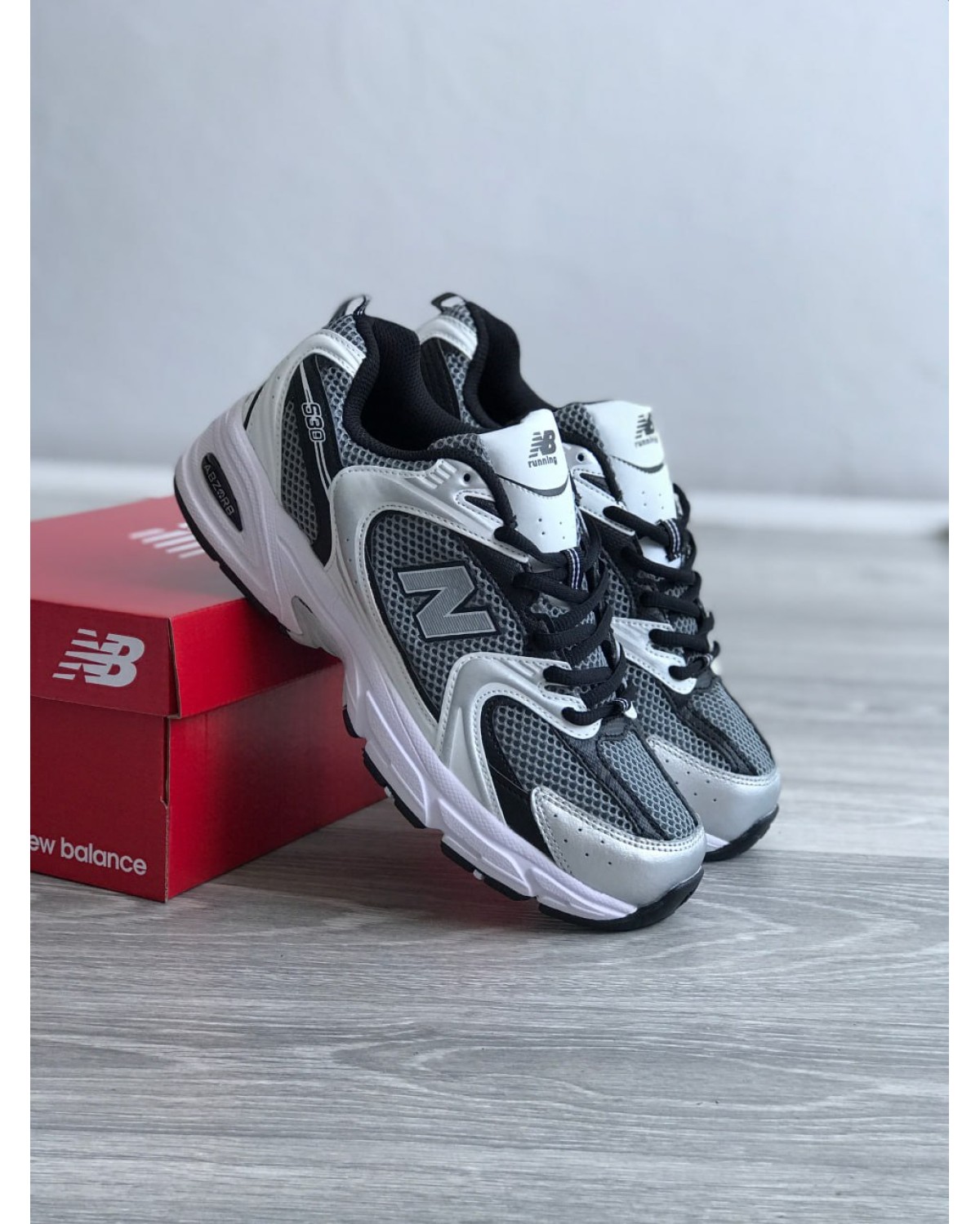 New Balance 530 White Black Gray