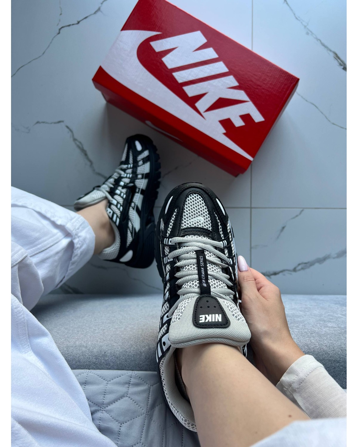 Nike P-6000 Black Grey