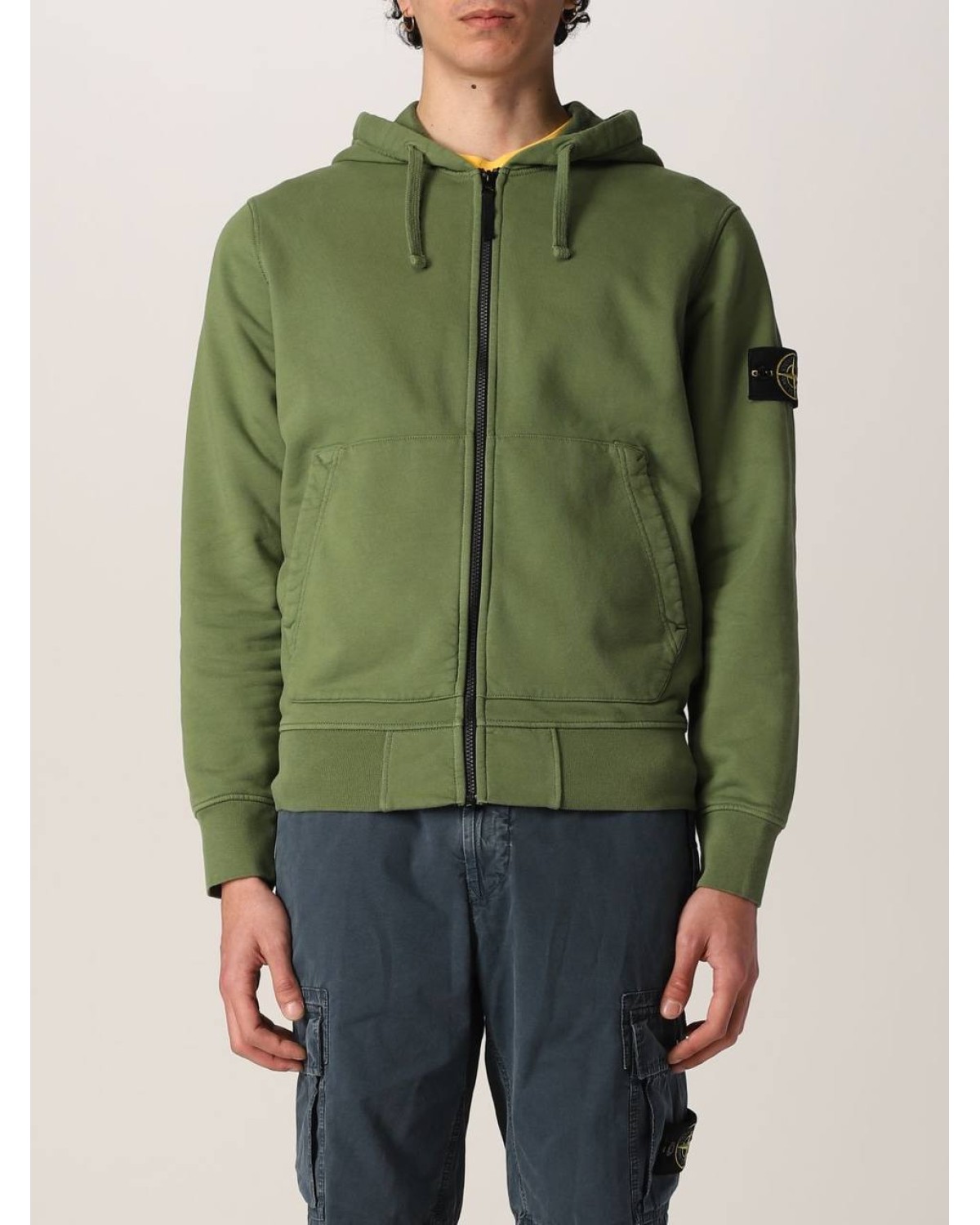 Зіп худі Stone Island Olive