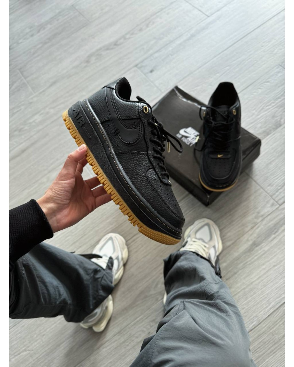 Nike Air Force 1 Luxe Black Gum
