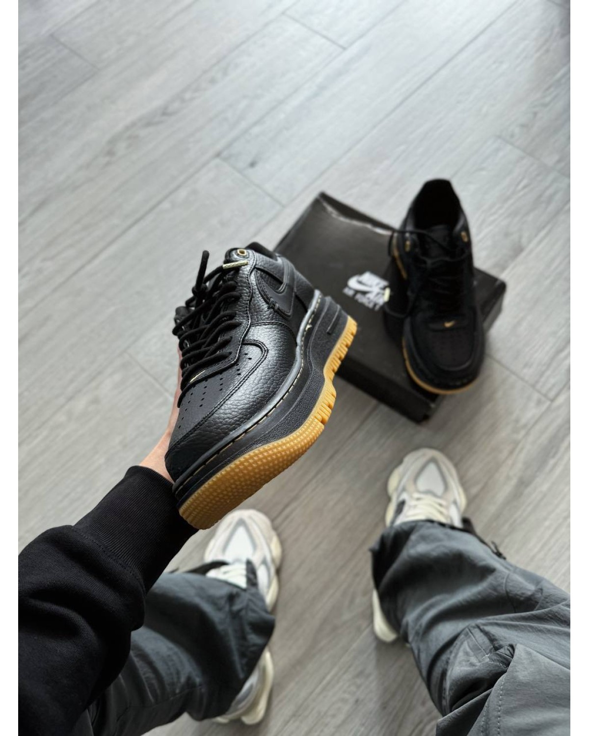 Nike Air Force 1 Luxe Black Gum
