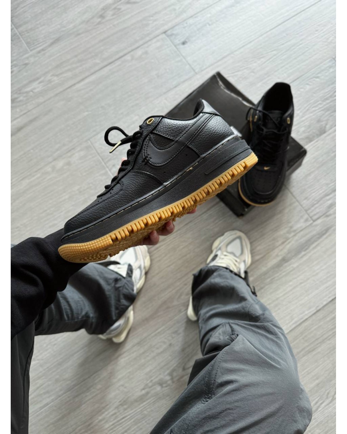 Nike Air Force 1 Luxe Black Gum