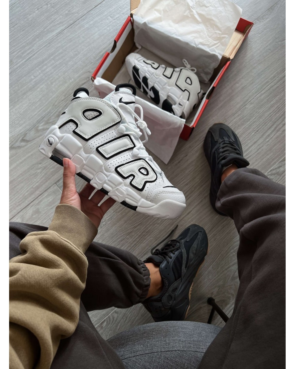 Nike Air More Uptempo 'White Black'