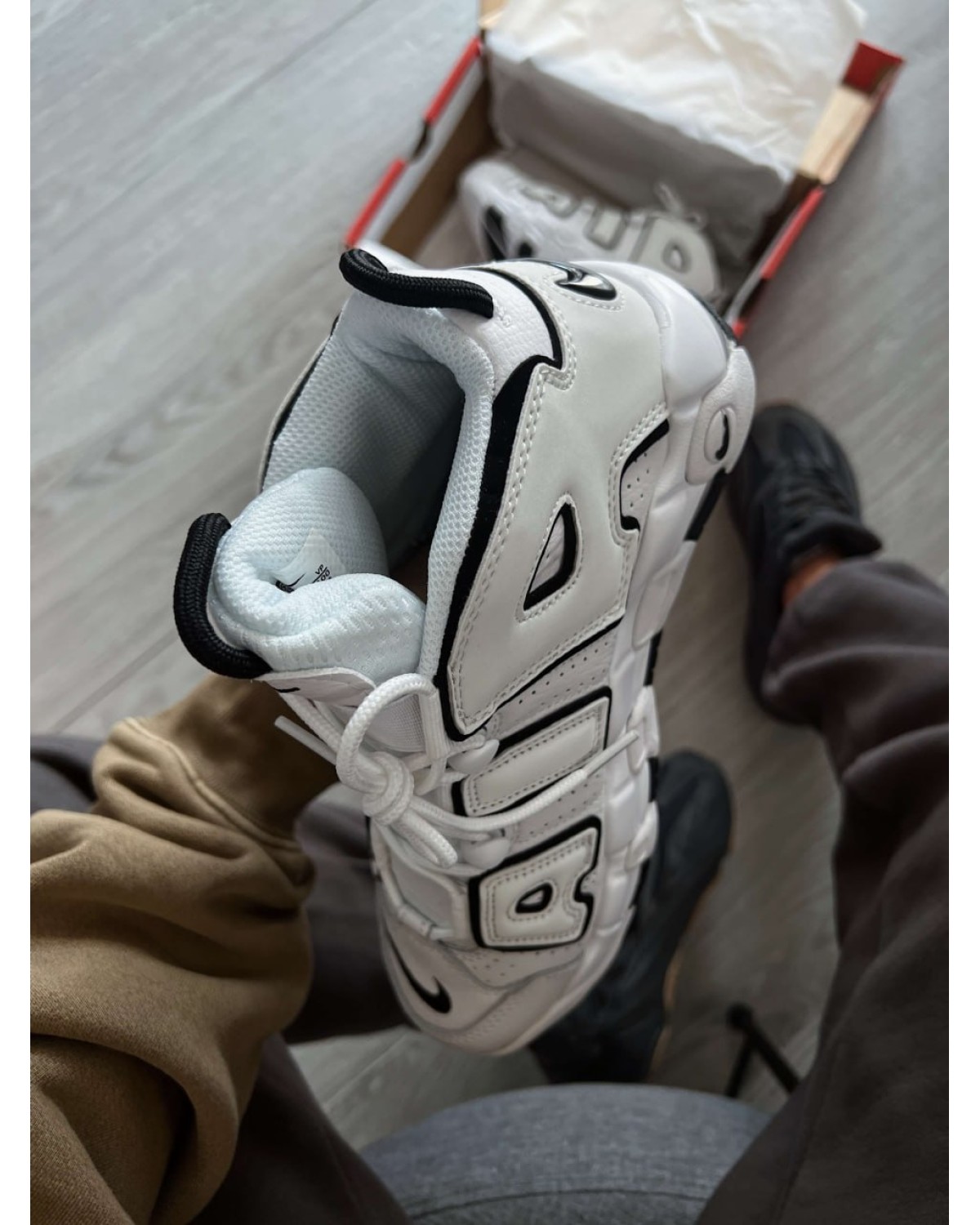 Nike Air More Uptempo 'White Black'