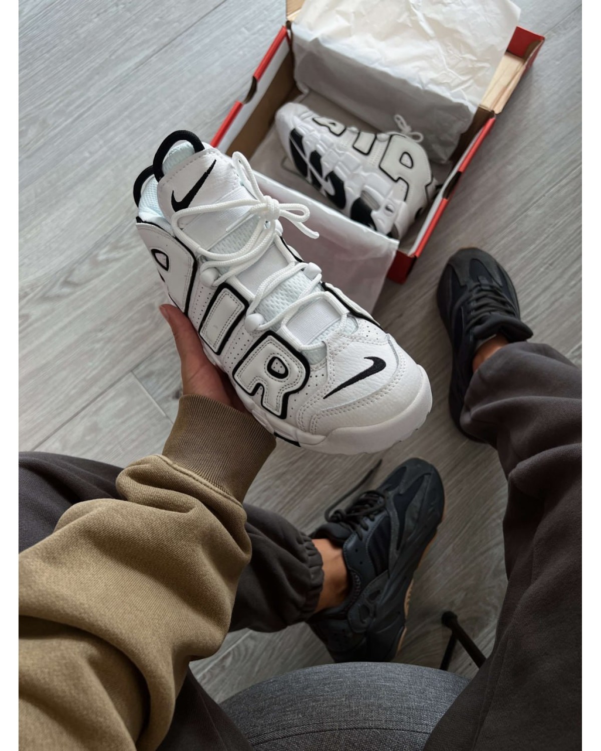 Nike Air More Uptempo 'White Black'