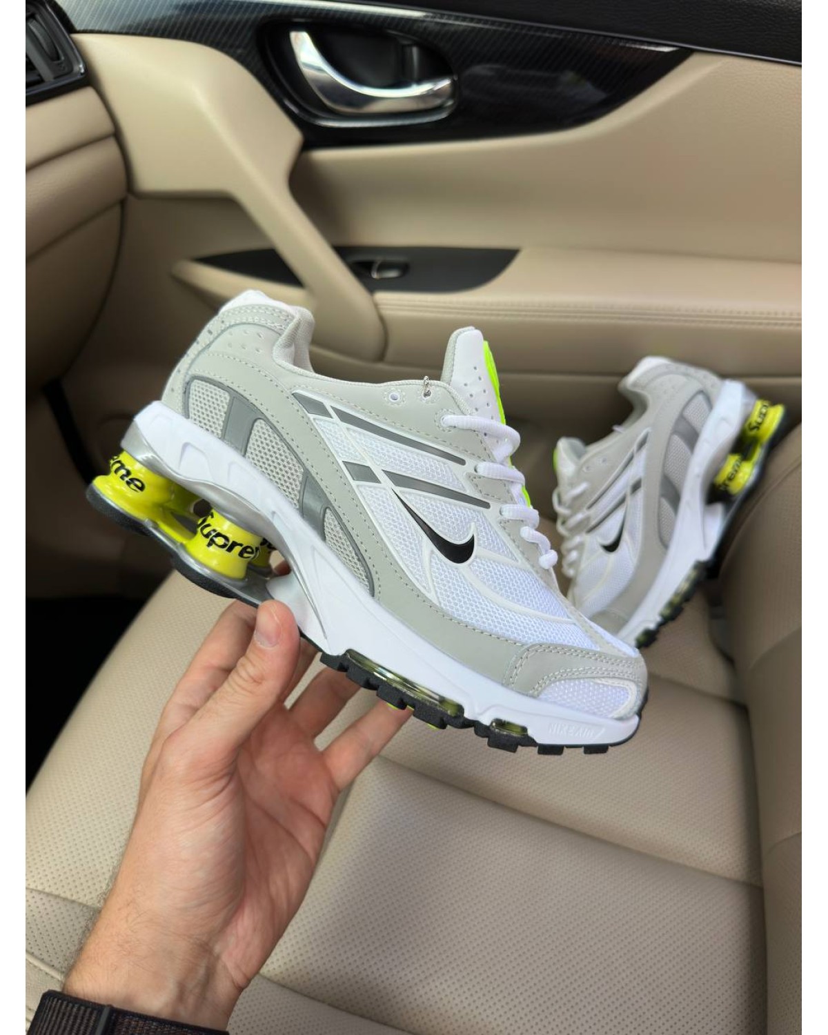 Nike Shox Ride 2 Supreme White Light Grey