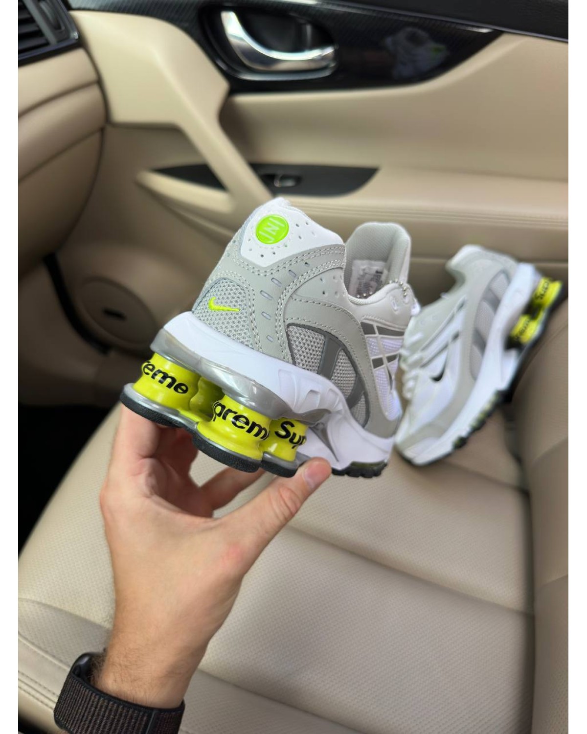 Nike Shox Ride 2 Supreme White Light Grey