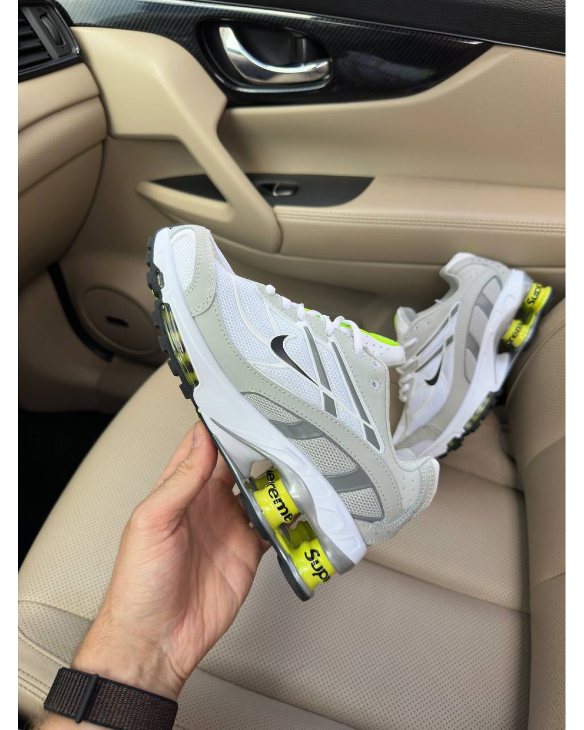 Nike Shox Ride 2 Supreme White Light Grey