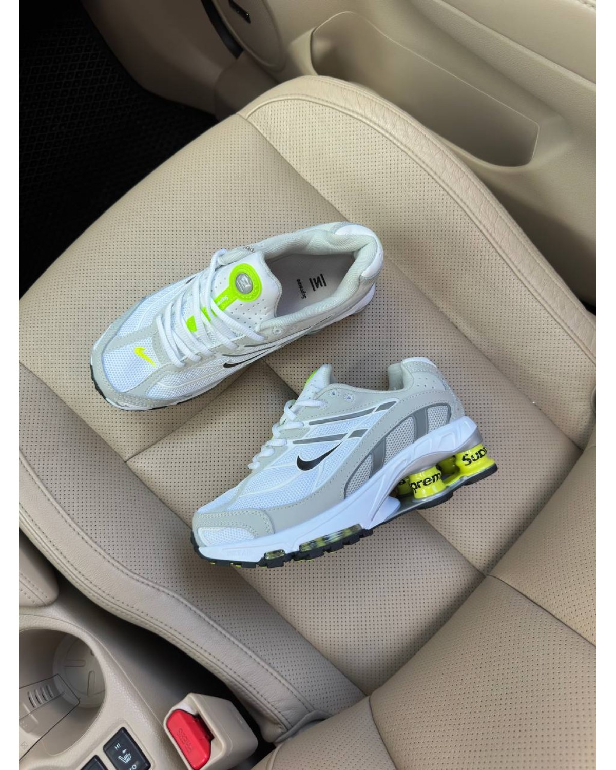 Nike Shox Ride 2 Supreme White Light Grey