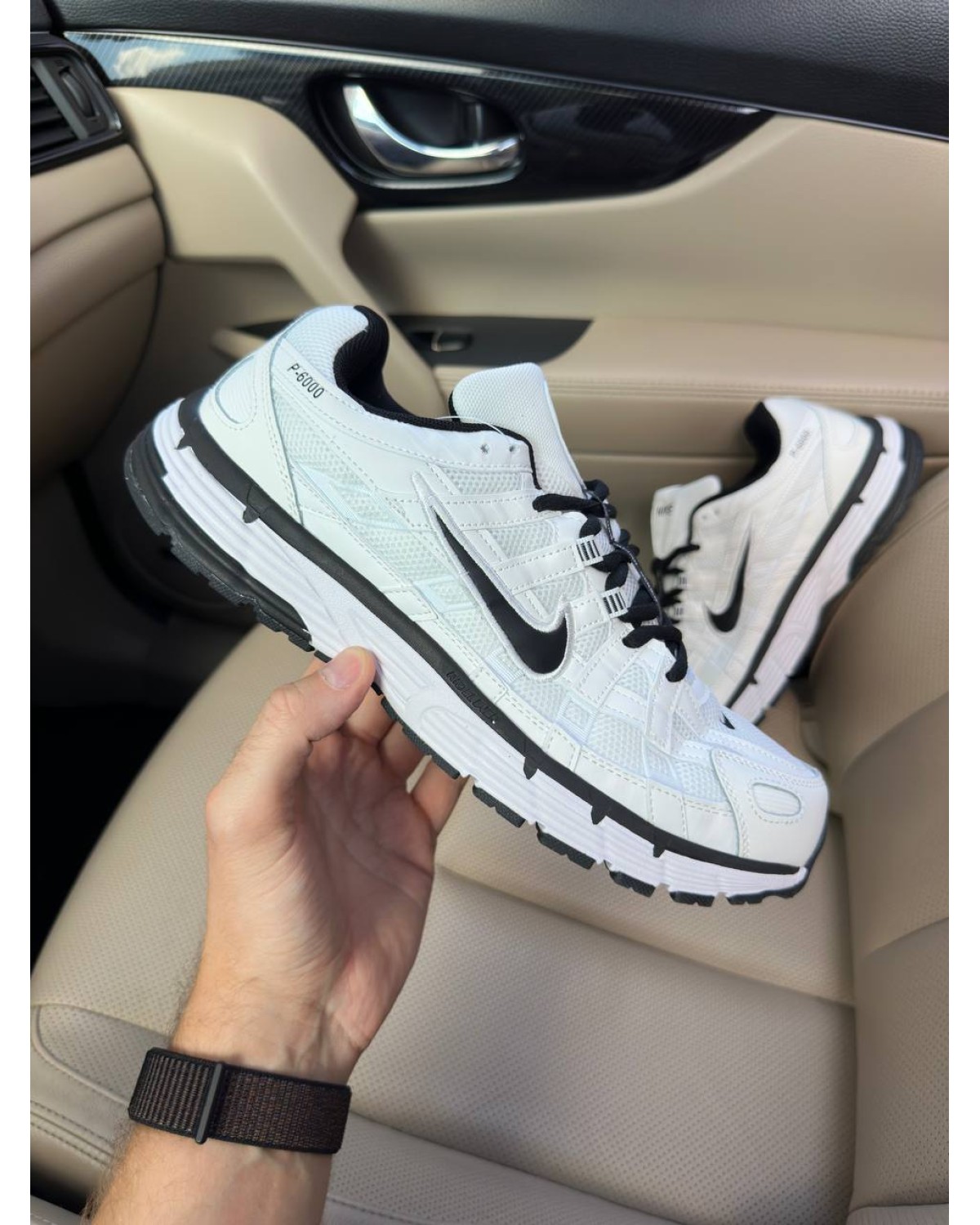 Nike P-6000 White Black
