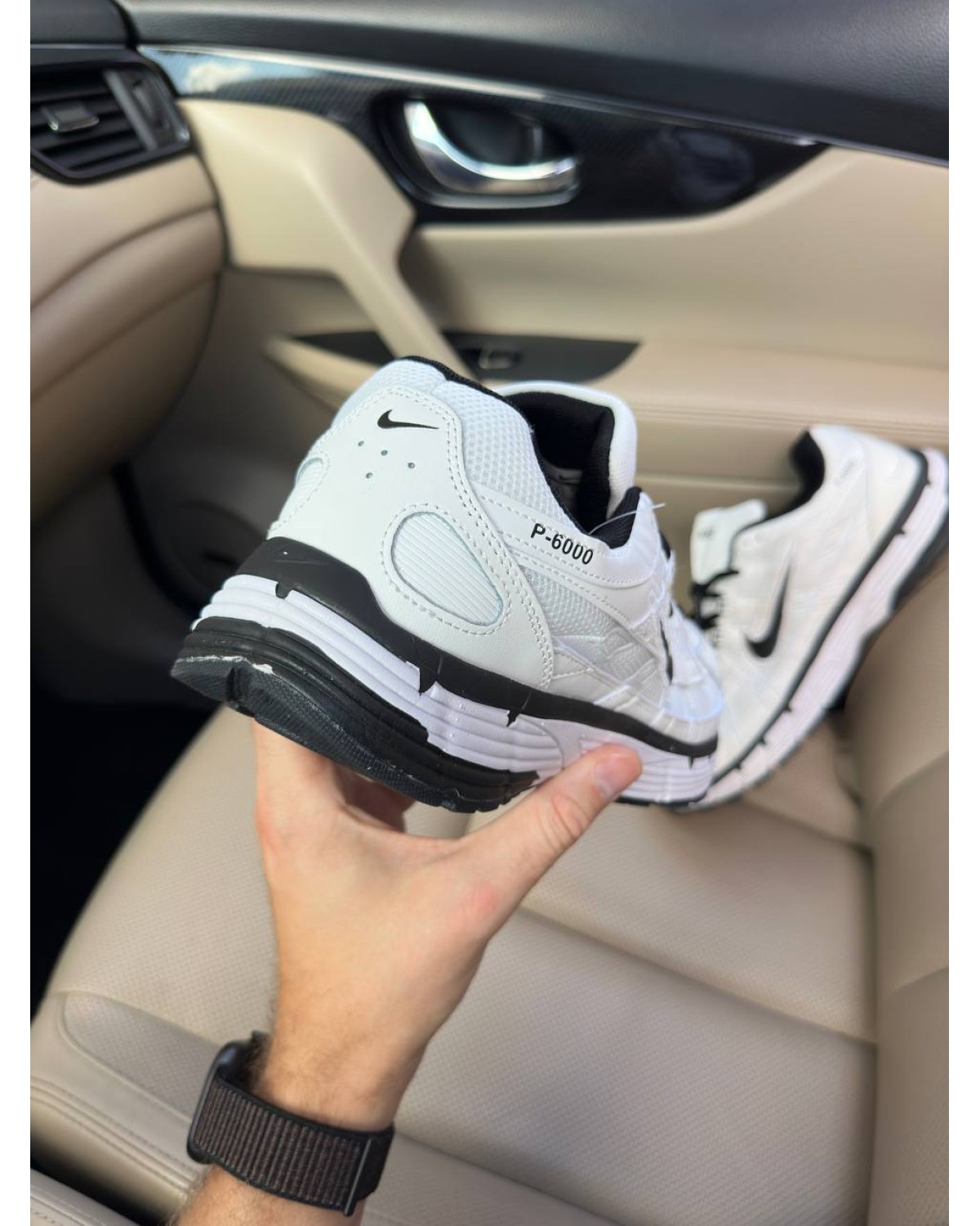 Nike P-6000 White Black