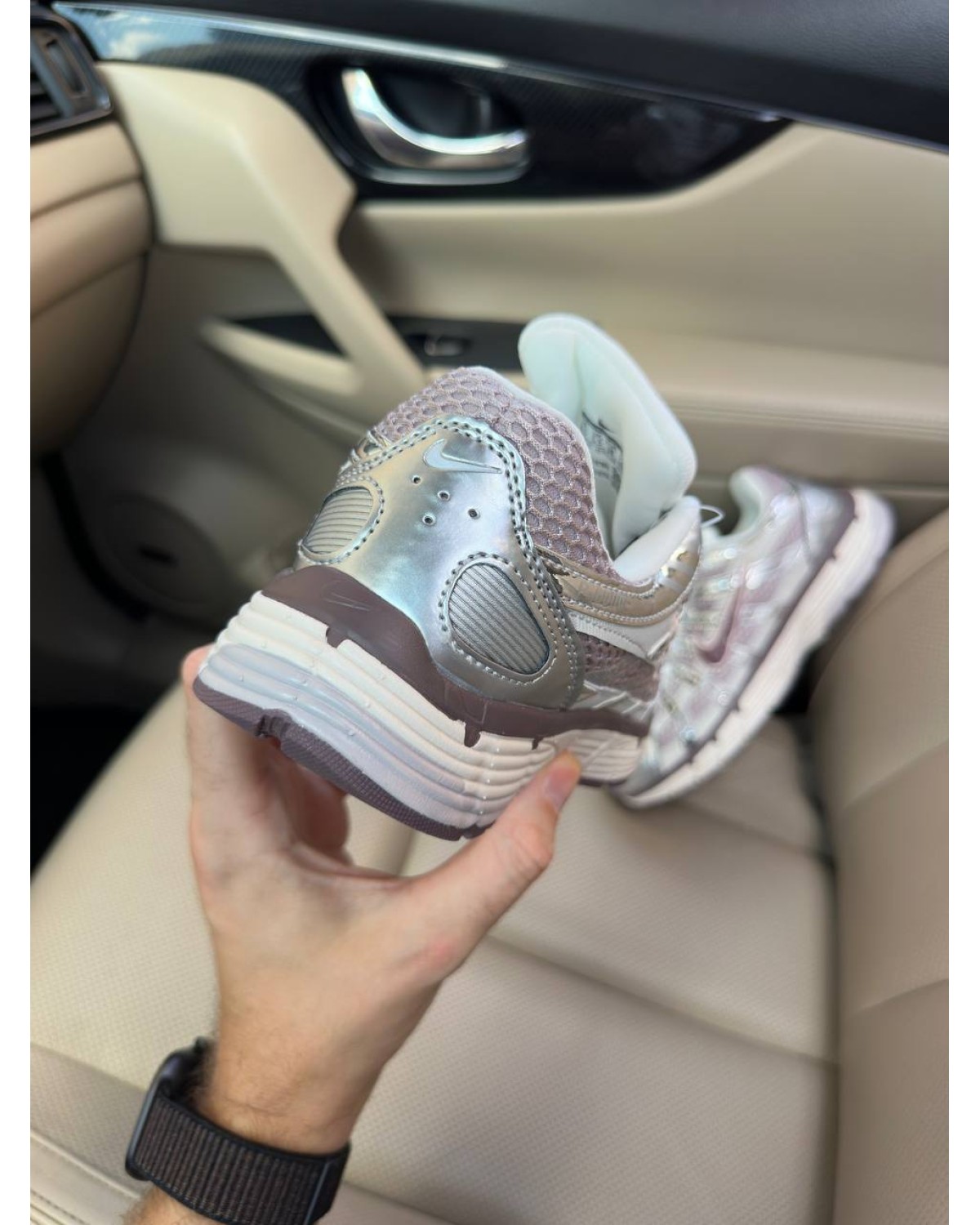 Nike P-6000 Maroon Silver