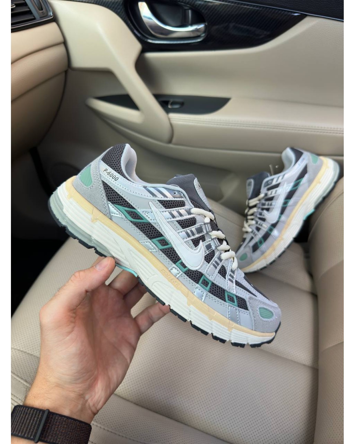 Nike P-6000 Grey Green