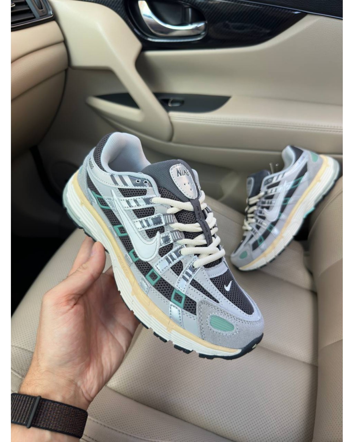Nike P-6000 Grey Green