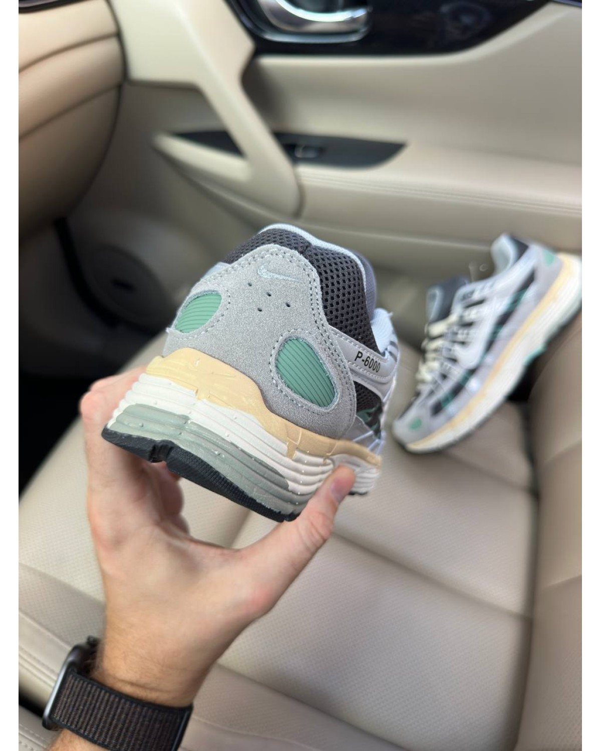 Nike P-6000 Grey Green