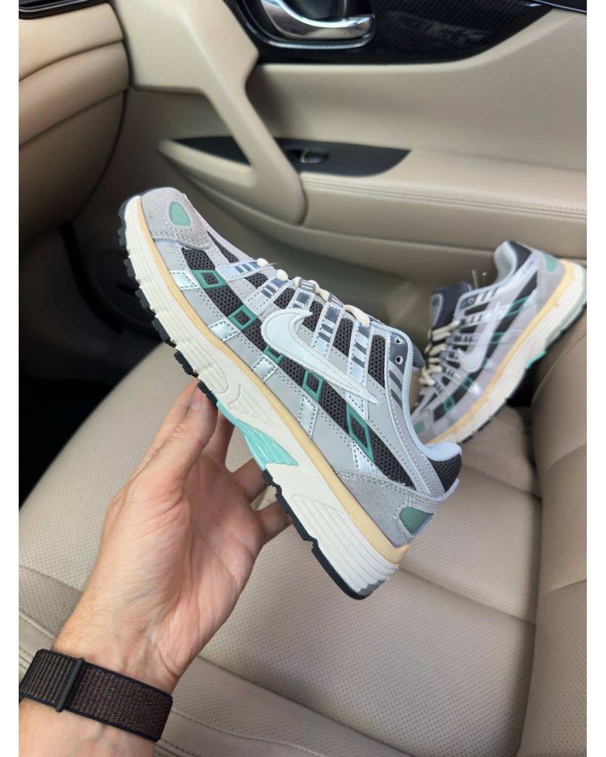 Nike P-6000 Grey Green