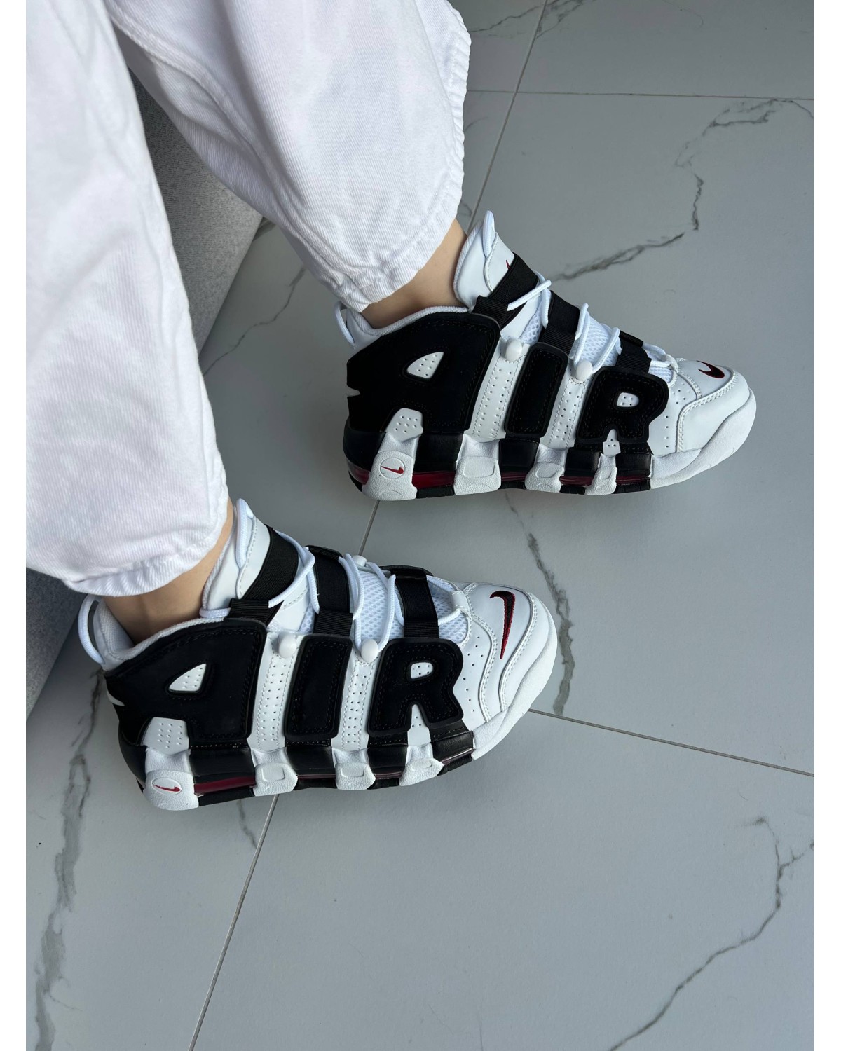 Nike Air More Uptempo White Black